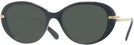 Oval Black Swarovski 2001 Progressive No Line Reading Sunglasses View #1