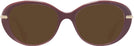 Oval Burgundy Swarovski 2001 Progressive No Line Reading Sunglasses View #2