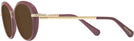 Oval Burgundy Swarovski 2001 Progressive No Line Reading Sunglasses View #3