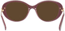 Oval Burgundy Swarovski 2001 Progressive No Line Reading Sunglasses View #4