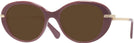 Oval Burgundy Swarovski 2001 Progressive No Line Reading Sunglasses View #1