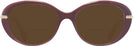 Oval Burgundy Swarovski 2001 Bifocal Reading Sunglasses View #2