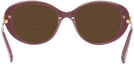 Oval Burgundy Swarovski 2001 Bifocal Reading Sunglasses View #4
