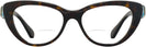 Cat Eye Dark Havana Swarovski 2005 Bifocal View #2