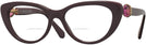 Cat Eye Burgundy Swarovski 2005 Bifocal View #1