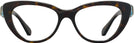 Cat Eye Dark Havana Swarovski 2005 Progressive No-Lines View #2