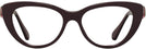 Cat Eye Burgundy Swarovski 2005 Progressive No-Lines View #2