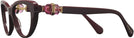Cat Eye Burgundy Swarovski 2005 Progressive No-Lines View #3
