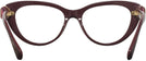Cat Eye Burgundy Swarovski 2005 Progressive No-Lines View #4