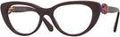 Cat Eye Burgundy Swarovski 2005 Progressive No-Lines View #1