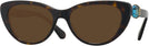 Cat Eye Dark Havana Swarovski 2005 Progressive No Line Reading Sunglasses View #1