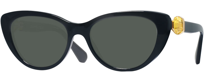 Cat Eye Black Swarovski 2005 Progressive No Line Reading Sunglasses View #1