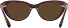 Cat Eye Burgundy Swarovski 2005 Bifocal Reading Sunglasses View #4