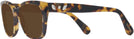 Square Havana Clear Swarovski 2008 Progressive No-Line Reading Sunglasses View #3