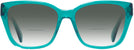 Square Crystal Green Swarovski 2008 w/ Gradient Bifocal Reading Sunglasses View #2