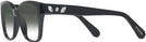 Square Black Swarovski 2008 w/ Gradient Progressive No-Line Reading Sunglasses View #3