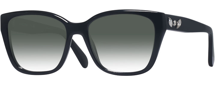 Square Black Swarovski 2008 w/ Gradient Progressive No-Line Reading Sunglasses View #1
