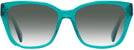 Square Crystal Green Swarovski 2008 w/ Gradient Progressive No-Line Reading Sunglasses View #2