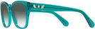 Square Crystal Green Swarovski 2008 w/ Gradient Progressive No-Line Reading Sunglasses View #3
