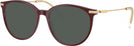 Round Burgundy Swarovski 2009 Progressive Reading Sunglasses View #1