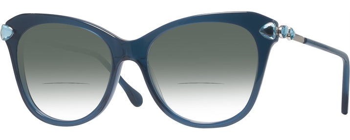Butterfly Blue Transparent Swarovski 2012 Bifocal Reading Sunglasses View #1