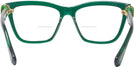 Square Transparent Green Swarovski 2021 Bifocal View #4