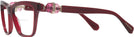 Square Transparent Burgundy Swarovski 2021 Bifocal View #3