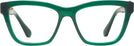 Square Transparent Green Swarovski 2021 Computer Style Progressive View #2