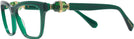Square Transparent Green Swarovski 2021 Computer Style Progressive View #3