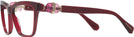 Square Transparent Burgundy Swarovski 2021 Progressive No-Lines View #3
