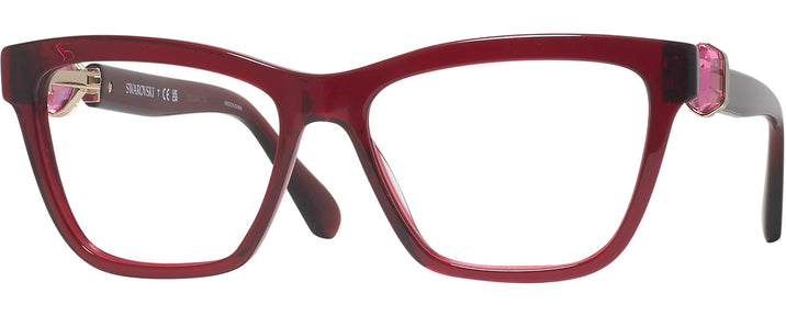 Square Transparent Burgundy Swarovski 2021 Computer Style Progressive View #1
