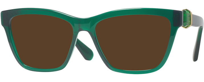  Transparent Green Swarovski 2021 Progressive Reading Sunglasses View #1