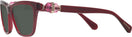 Square Transparent Burgundy Swarovski 2021 Progressive No-Line Reading Sunglasses View #3