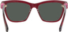 Square Transparent Burgundy Swarovski 2021 Progressive No-Line Reading Sunglasses View #4