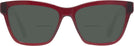 Square Transparent Burgundy Swarovski 2021 Bifocal Reading Sunglasses View #2