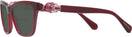 Square Transparent Burgundy Swarovski 2021 Bifocal Reading Sunglasses View #3