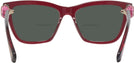Square Transparent Burgundy Swarovski 2021 Bifocal Reading Sunglasses View #4