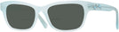 Rectangle Opal Light Blue Swarovski 2022 Bifocal Reading Sunglasses View #1