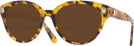 Round Light Havana Swarovski 2037 Bifocal Reading Sunglasses View #1