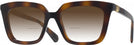 Square,Oversized Havana Swarovski 2043 w/ Gradient Bifocal Reading Sunglasses View #1