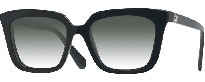 Square,Oversized Black Swarovski 2043 w/ Gradient Progressive Reading Sunglasses View #1