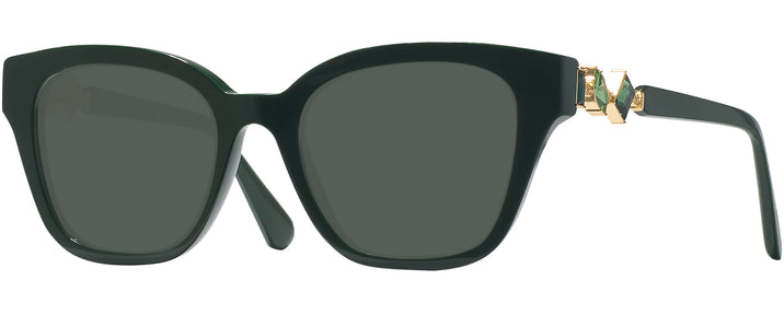 Square Dark Green Swarovski 2048 Progressive Reading Sunglasses View #1