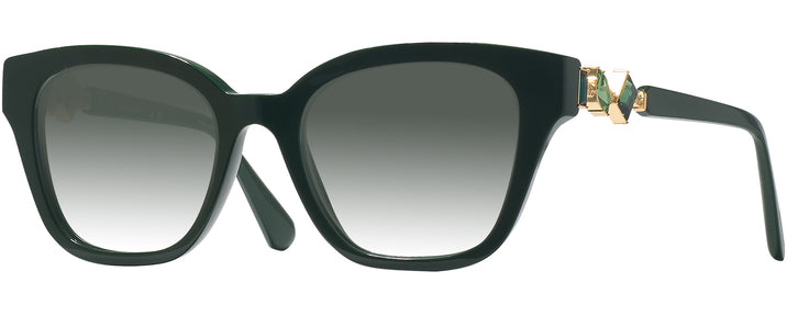 Square Dark Green Swarovski 2048 w/ Gradient Progressive Reading Sunglasses View #1