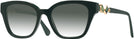 Square Dark Green Swarovski 2048 w/ Gradient Progressive Reading Sunglasses View #1