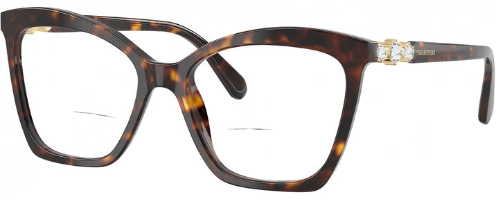 Cat Eye Havana Swarovski 2053 Bifocal View #1