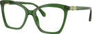 Cat Eye Milky Green Swarovski 2053 Progressive No-Lines View #1