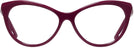 Cat Eye Shiny Bordeaux Swarovski 5192 Single Vision Full Frame View #2