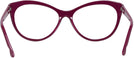 Cat Eye Shiny Bordeaux Swarovski 5192 Single Vision Full Frame View #4