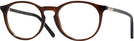 Round Shiny Dark Brown Swarovski 5217 Computer Style Progressive View #1