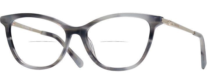 Cat Eye Grey Swarovski 5249H Bifocal View #1